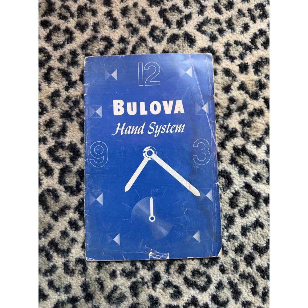 1951 Bulova Genuine Hand Catalog Watchmaker Jeweler Repair Parts Horology VTG